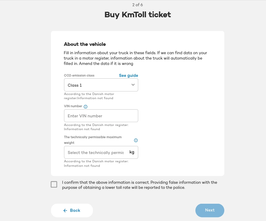 Dania opłaty krok 2-6