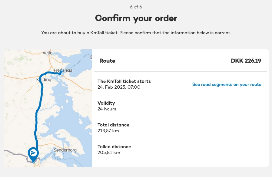 Dania opłaty krok 6